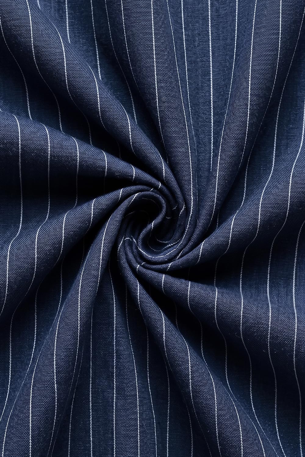 Peter England Men's Slim Fit Full Sleeve Striped Formal Shirt | Cotton Rich | Wonder Fabric | Pin Point Oxford Navy