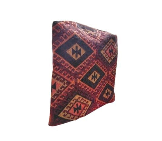 Designer Nepali Dhaka Topi Cap, Plus Size XXL, Brown