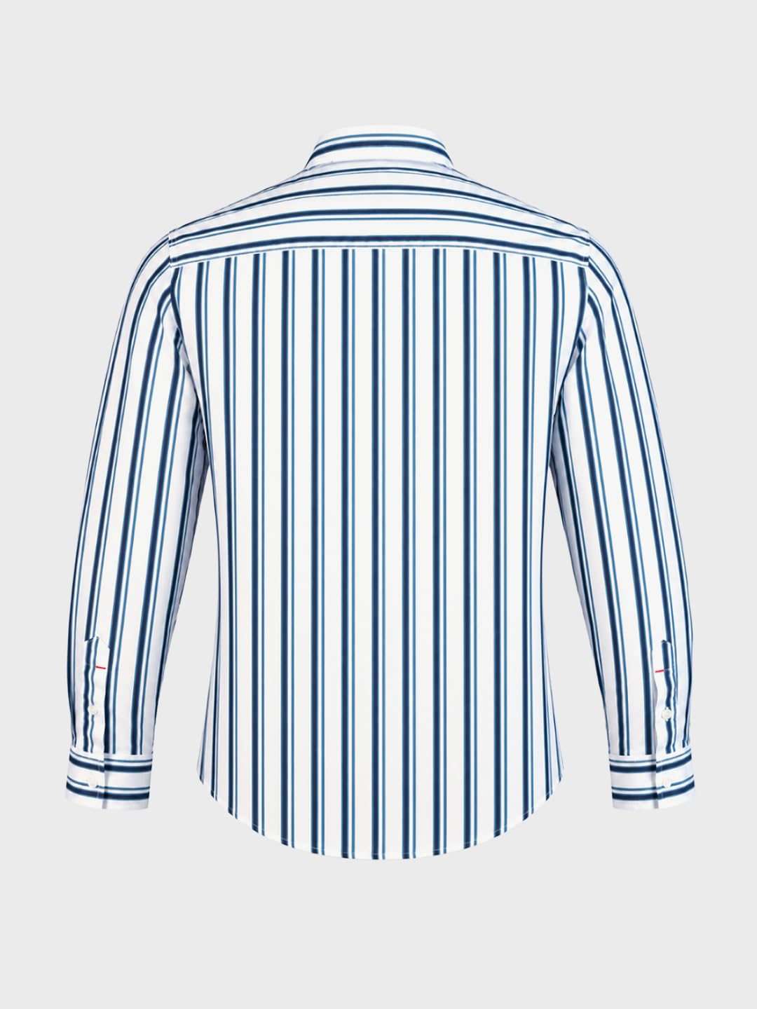 The Indian Garage Co White Slim Fit Striped Shirts