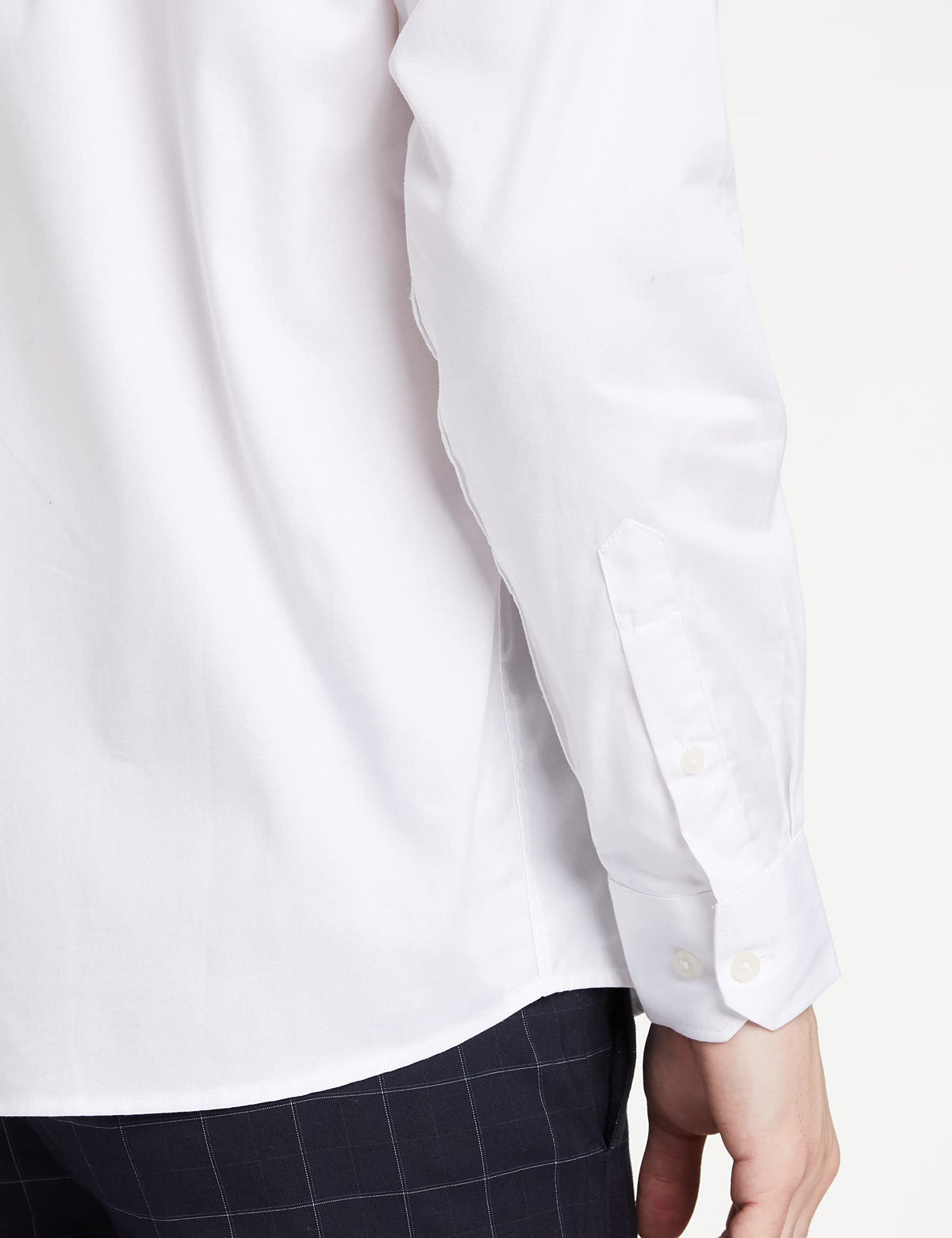 Amazon Brand - Symbol Men's Solid Regular Fit Full Sleeve Cotton Formal Shirt (SS20-SYM-FS-01_EPP-1A_White_42)