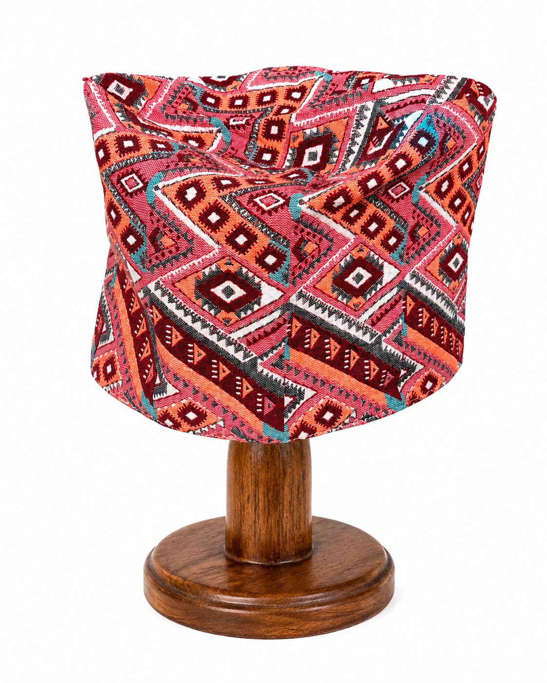 Nepali Dhaka Topi Red, White