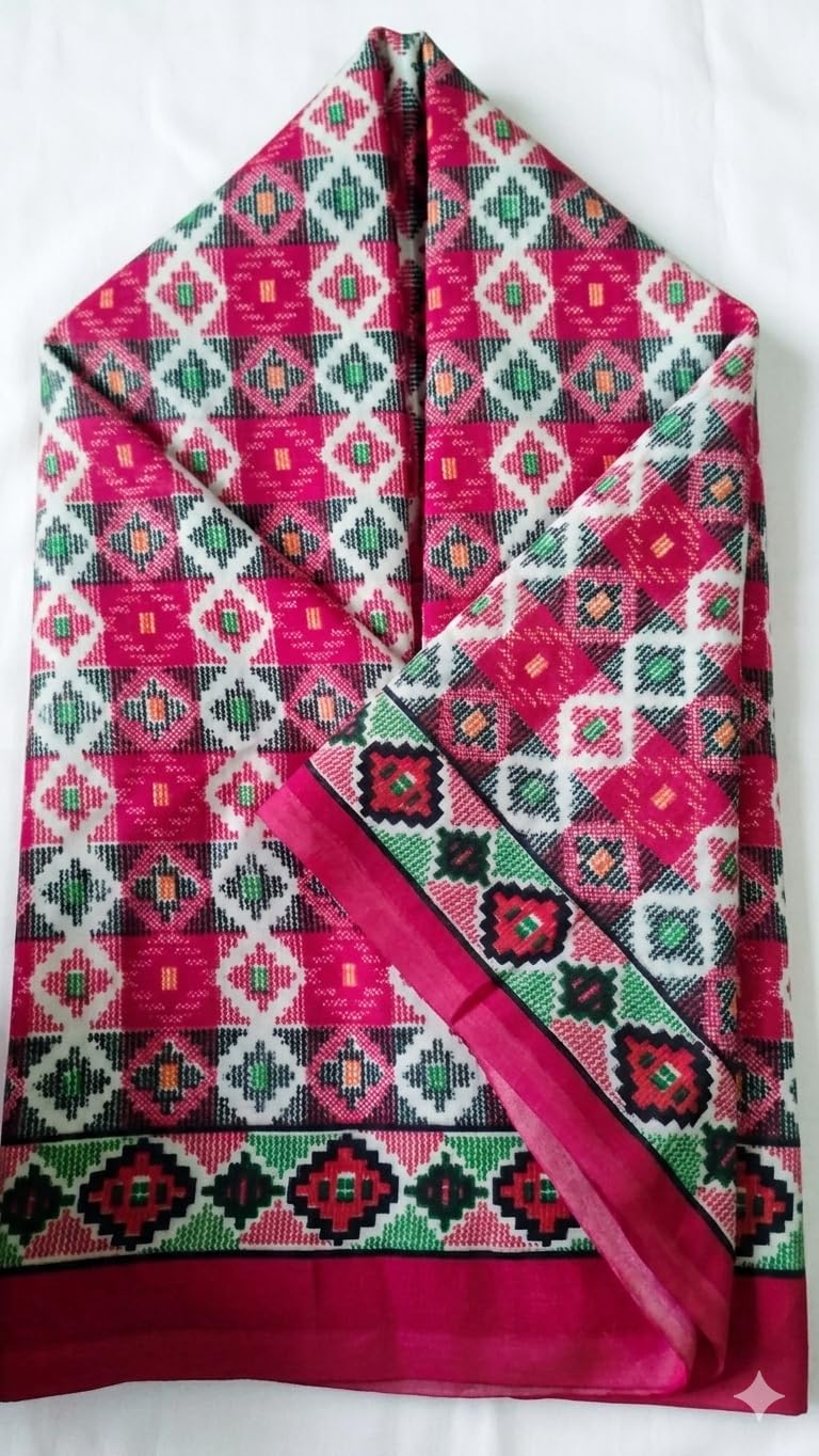 Nepali Dhaka Saree Red