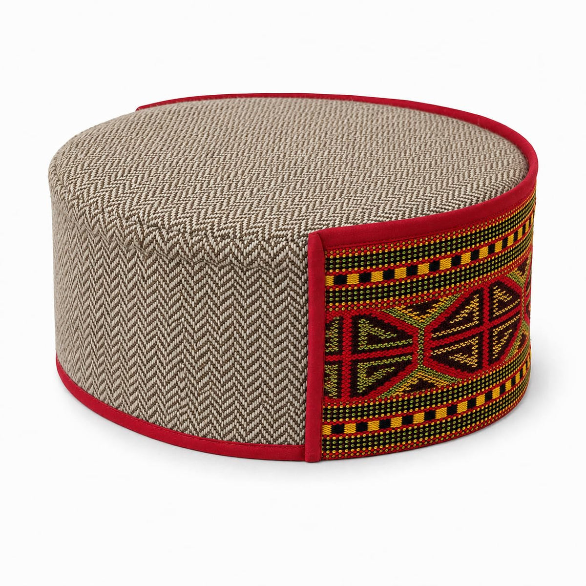 Vastraa Fusion Himachali Topi for Men | Nepali Headwear | Traditional Kullu Cap | Pahadi Topi | Kashmiri Hat | Wool Handcrafted Ethnic Wear