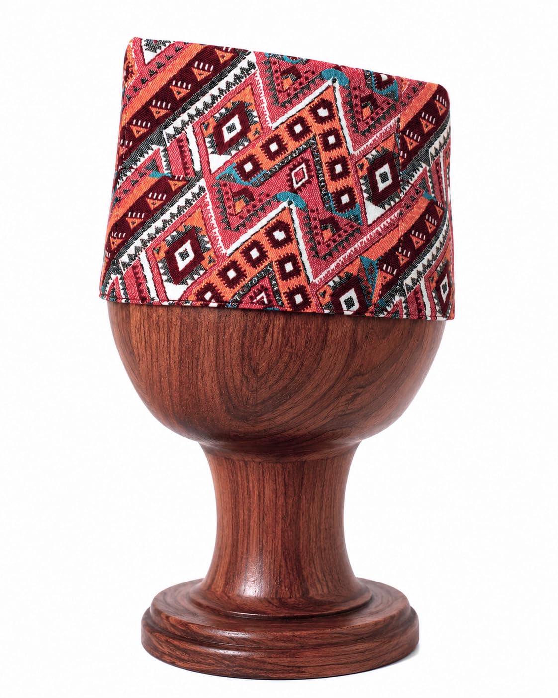 Nepali Dhaka Topi Red, White