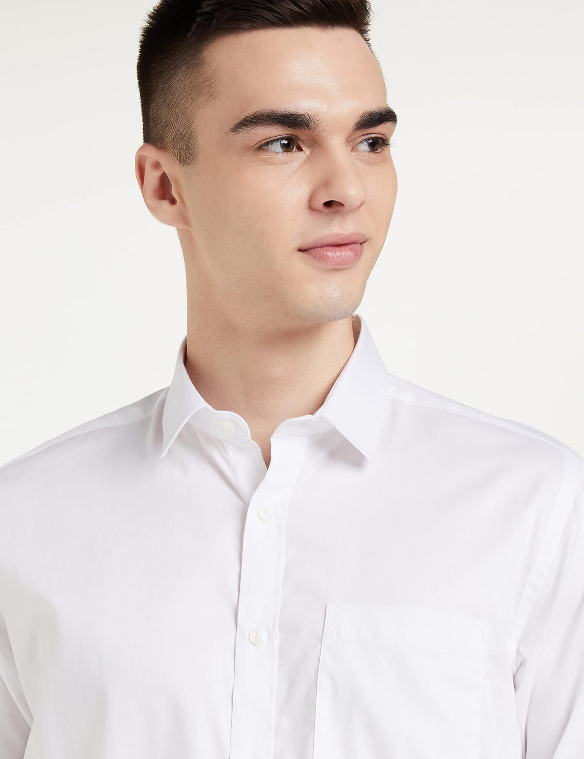 Amazon Brand - Symbol Men's Solid Regular Fit Full Sleeve Cotton Formal Shirt (SS20-SYM-FS-01_EPP-1A_White_42)