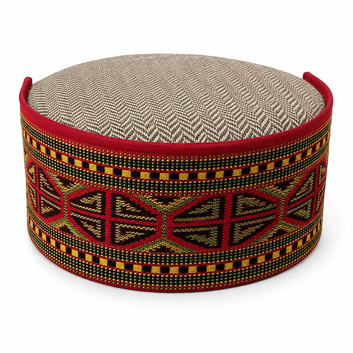 Vastraa Fusion Himachali Topi for Men | Nepali Headwear | Traditional Kullu Cap | Pahadi Topi | Kashmiri Hat | Wool Handcrafted Ethnic Wear
