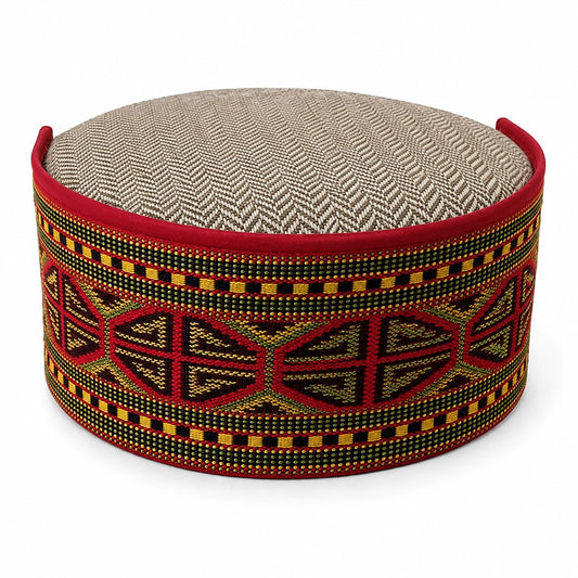 Vastraa Fusion Himachali Topi for Men | Nepali Headwear | Traditional Kullu Cap | Pahadi Topi | Kashmiri Hat | Wool Handcrafted Ethnic Wear