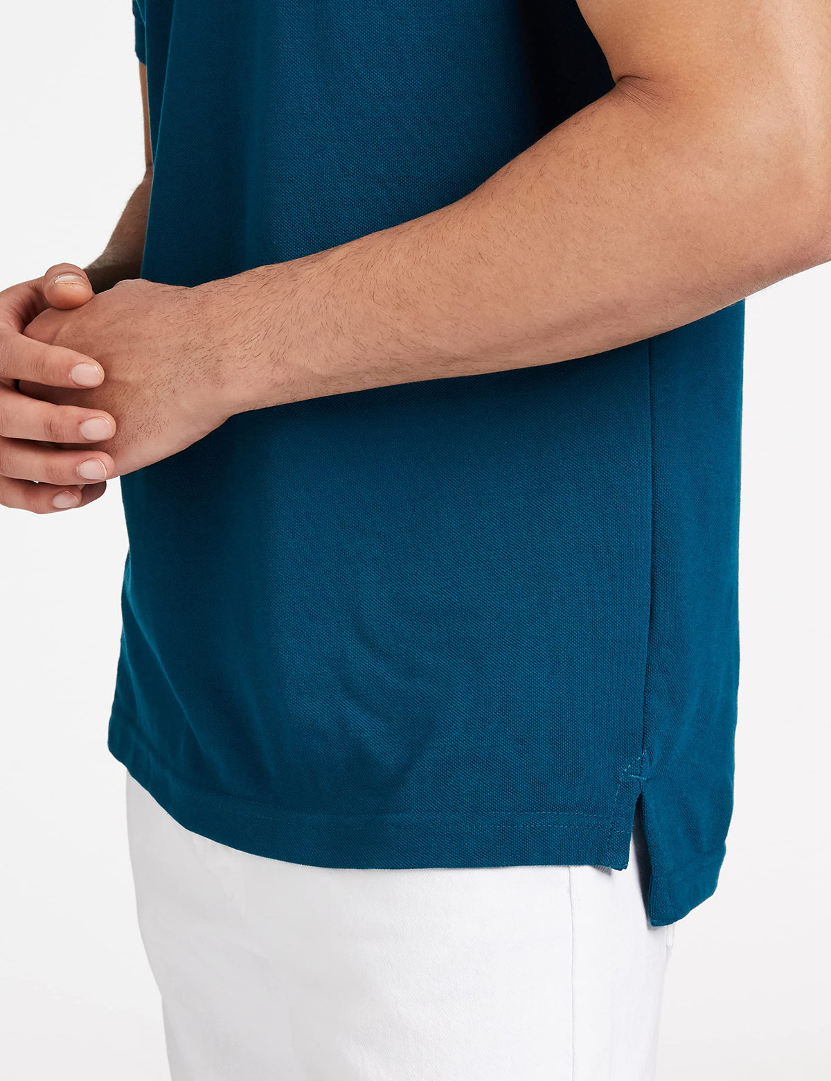Amazon Brand - Symbol Men's Solid Regular Polo Shirt (AW17MPCP-SINGLE_Fog Teal 2XL)