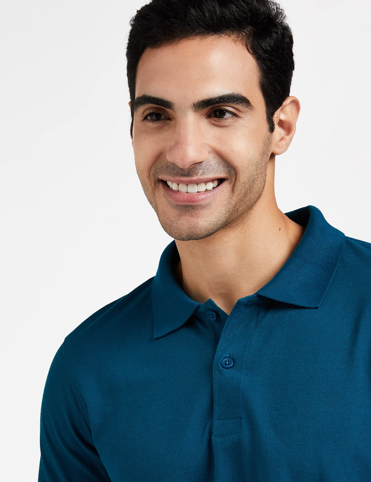 Amazon Brand - Symbol Men's Solid Regular Polo Shirt (AW17MPCP-SINGLE_Fog Teal 2XL)